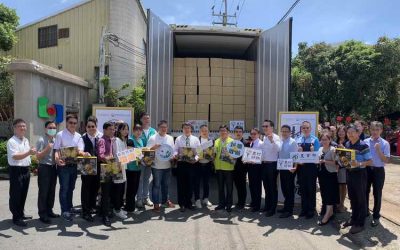 開拓國際新通路 台中冰烤夯薯封櫃啟航外銷日本