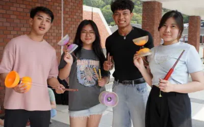 大葉大學休閒遊憩體驗課程 印尼生開心玩扯鈴