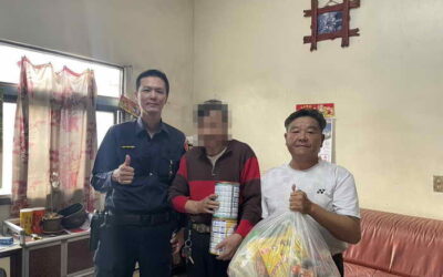 關懷轄區弱勢族群不間斷 警民合作發送物資寒冬送暖