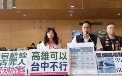 雙標荒謬!台中市新生代議員批政治凌駕專業阻擋軌道建設