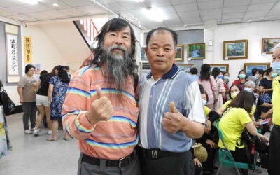 雲林土庫在地油畫藝術家黃銘家「黃銘家油畫個展」開幕茶會,高朋滿座熱絡滿場