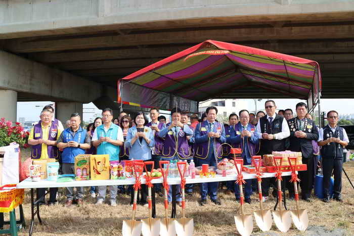 雲林土庫鎮入口地標動土 結合土庫吉祥物及同濟會LOGO1