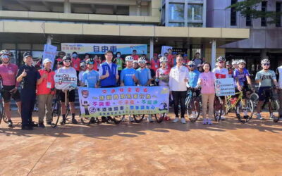 雲林縣113年全縣運動會自由車比賽-公路賽斗六警到場宣導交通安全