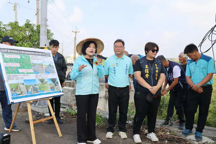 雲林縣府改善土庫新庄子農地重劃區農水路 張麗善縣長為農友打造安全便利交通1