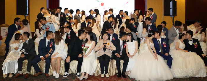 雲林縣府首度舉辦集團結婚 30對新人520共結良緣 張麗善縣長主婚獻祝福1