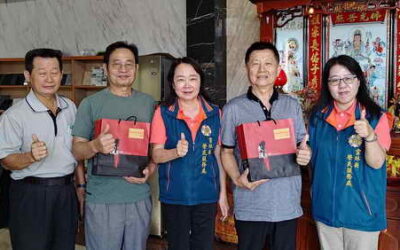 雲林縣榮服處拜會台浚 台茂大理石公司創業有成榮民