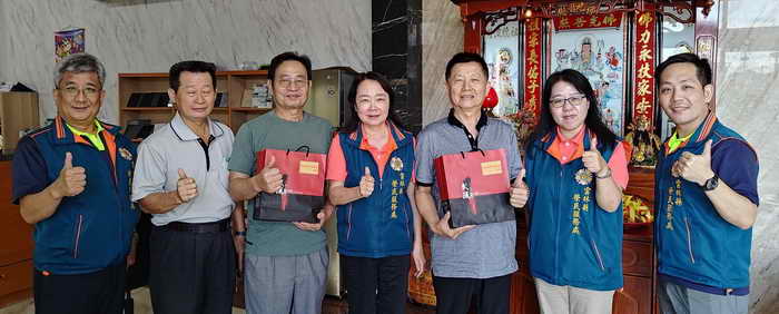 雲林縣榮服處拜會台浚 台茂大理石公司創業有成榮民1