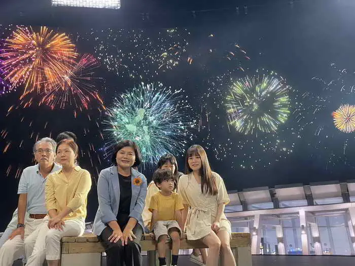 雲林縣長張麗善參與國慶焰火廣告拍攝 邀請民眾來雲林看百戲1