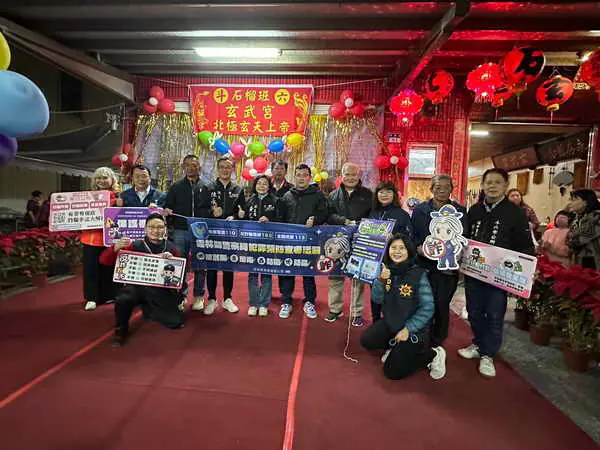 雲警廣播入宮廟 反詐提醒顧財寶1