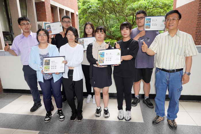 駕馭AI 探索永續 大葉大學資管系AI明信片設計奪冠1