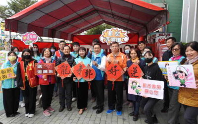 龍來郵好運『大師揮毫─捐發票贈春聯』雲林郵局24日公益活動深受好評